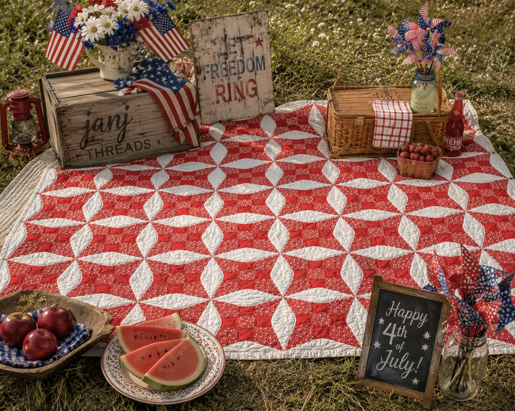 Vintage Glorified Nine Patch Quilt