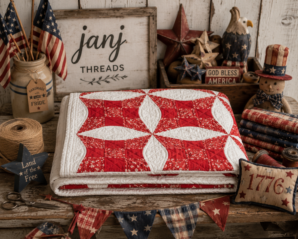 Vintage Glorified Nine Patch Quilt