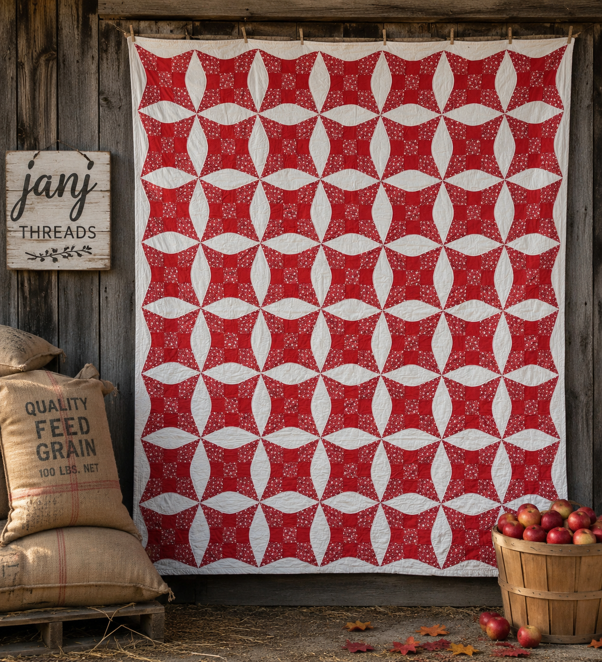 Vintage Glorified Nine Patch Quilt
