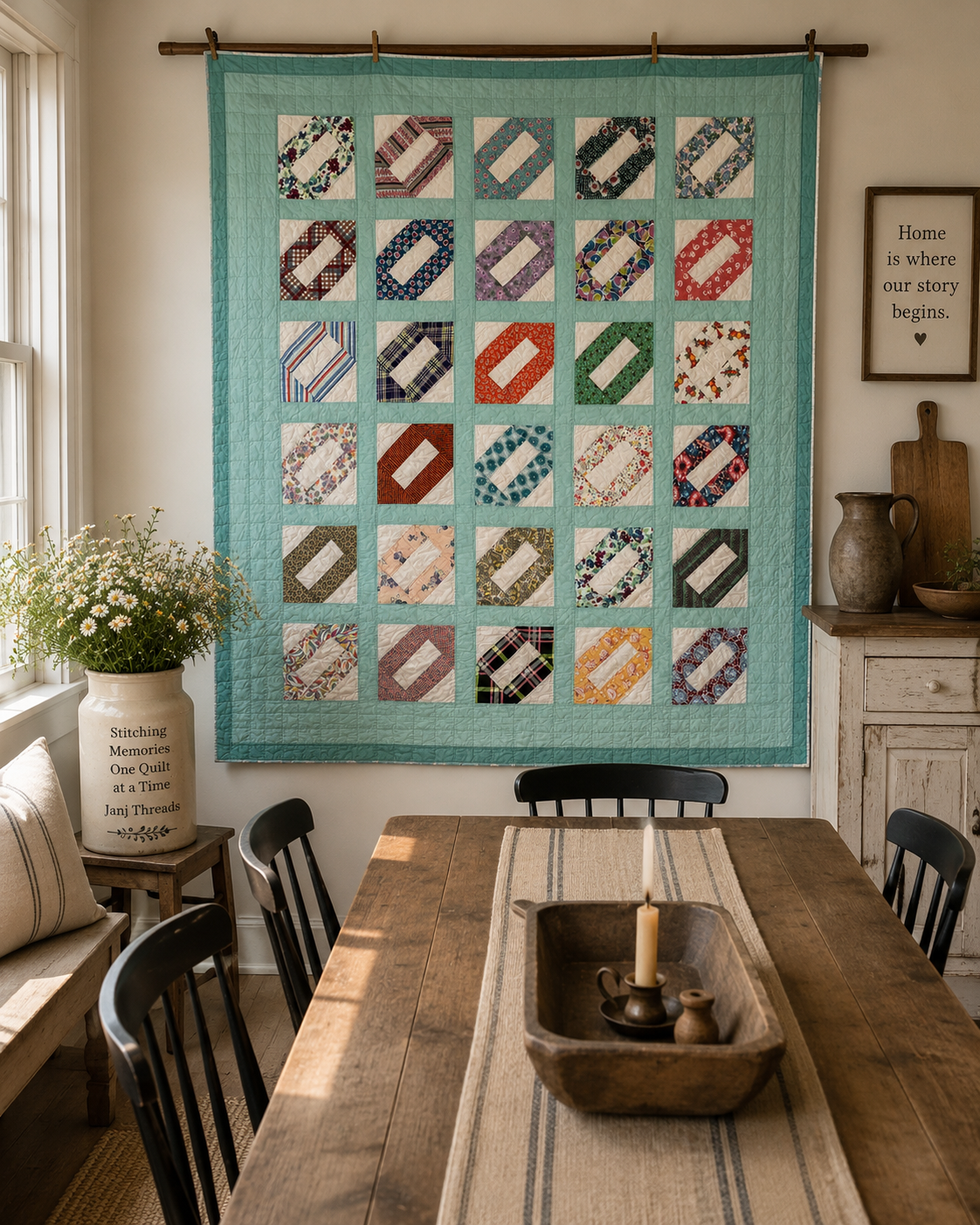 Vintage Chuck-A-Luck Variation Quilt
