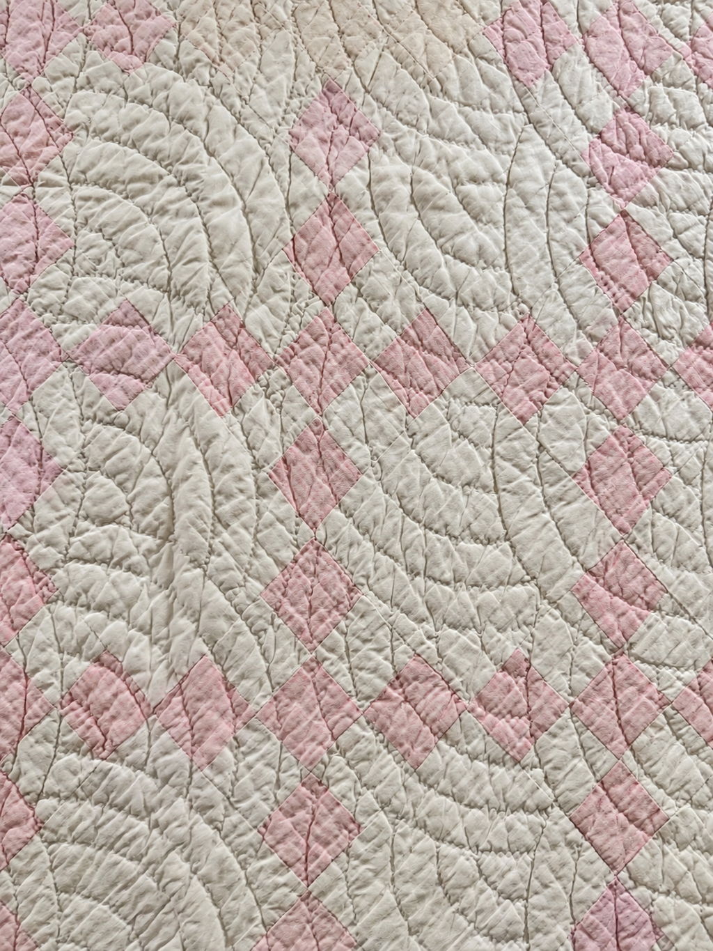 **SOLD Antique Quilt Pink Irish Chain SOLD**