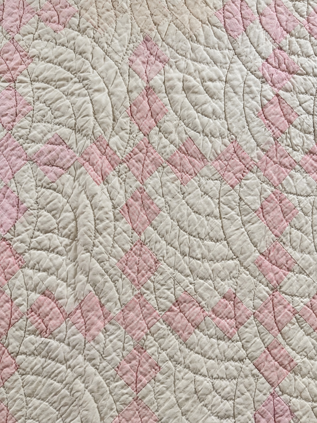 **SOLD Antique Quilt Pink Irish Chain SOLD**