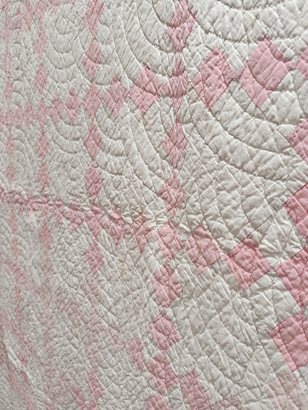 **SOLD Antique Quilt Pink Irish Chain SOLD**