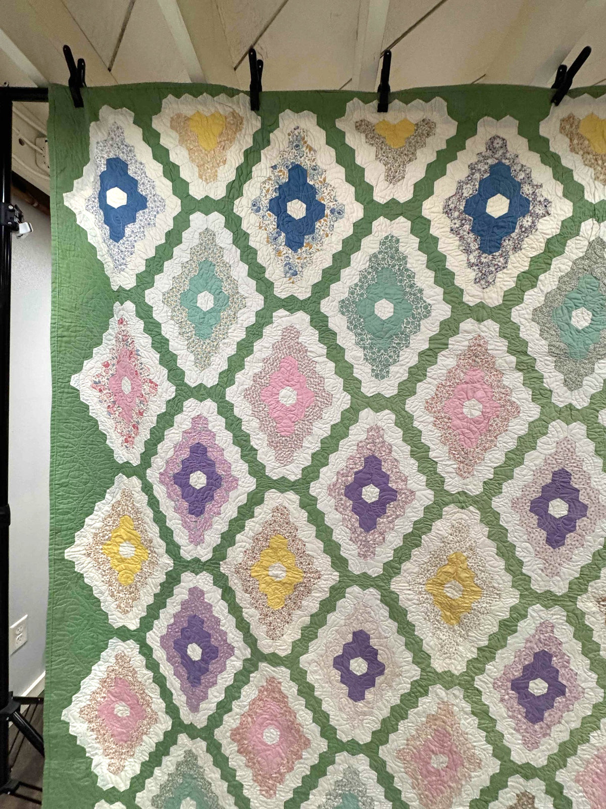 Vintage Quilt Martha Washington's Flower Garden