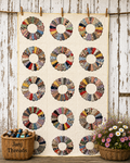 Vintage Quilt Dresden Plate Variation