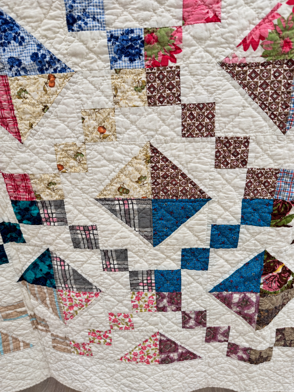 **SOLD Vintage Quilt Scrappy Jewel Box  SOLD**