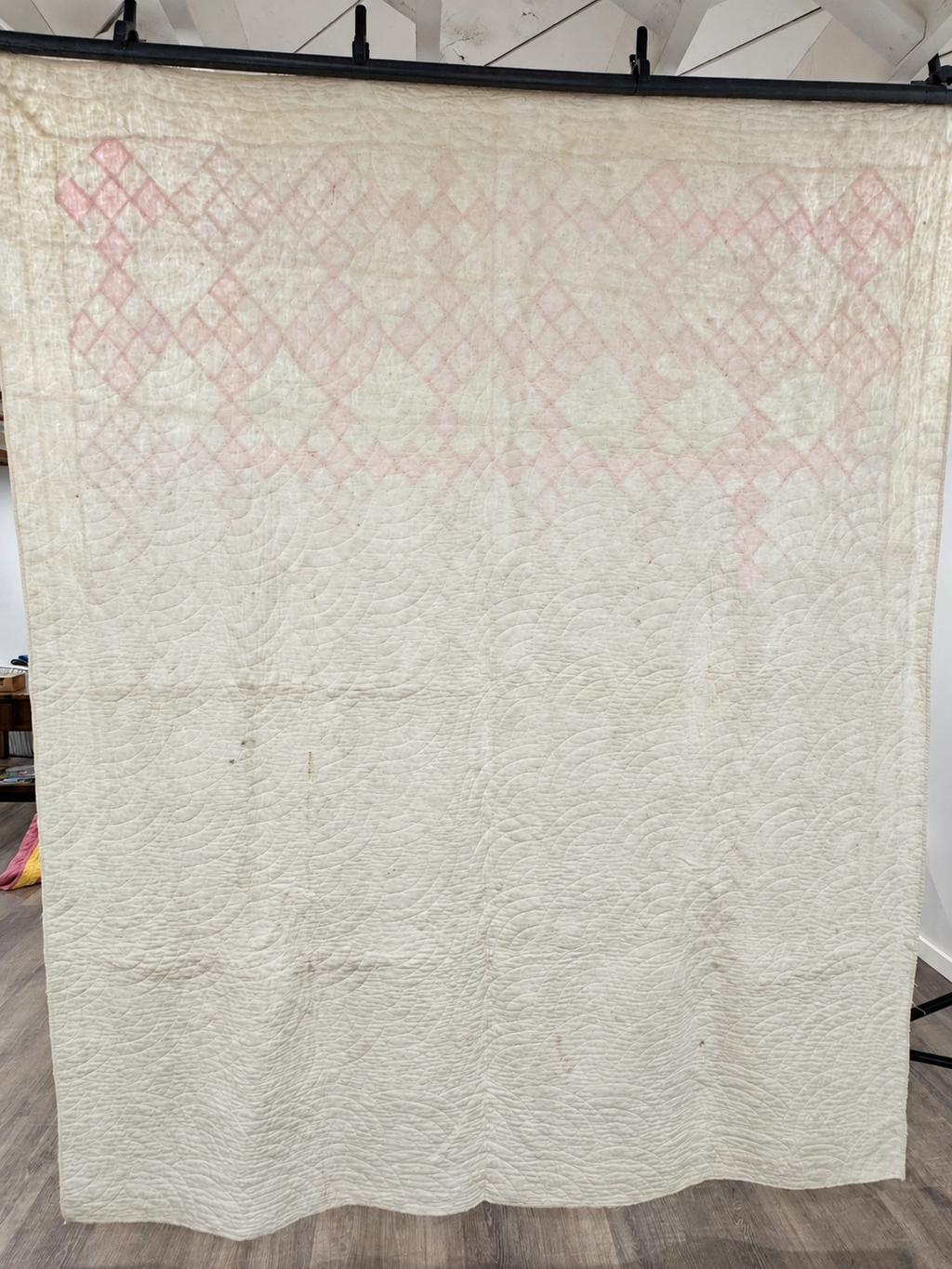 **SOLD Antique Quilt Pink Irish Chain SOLD**
