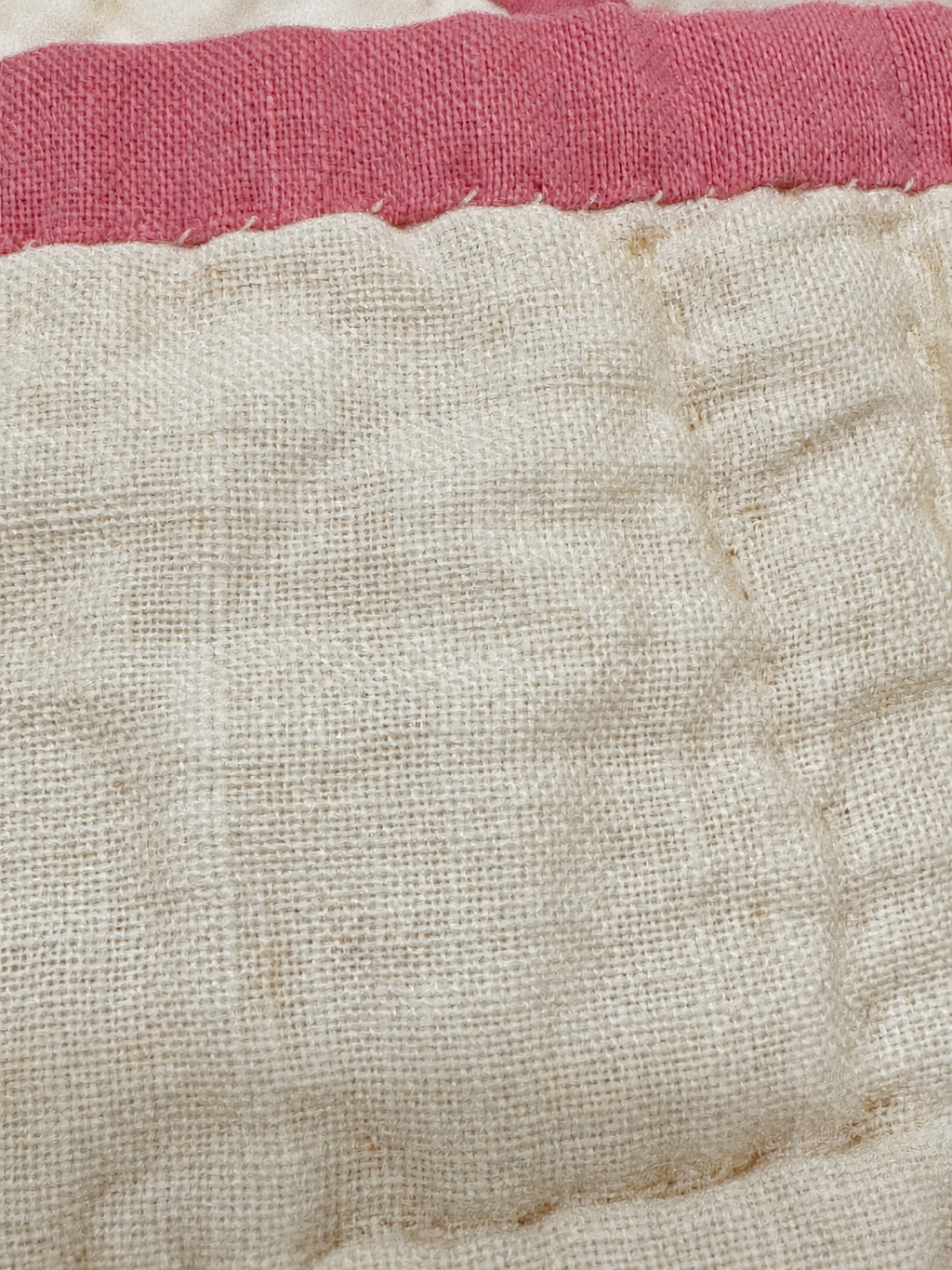 **SOLD Vintage Quilt Pink Jacob's Ladder SOLD**