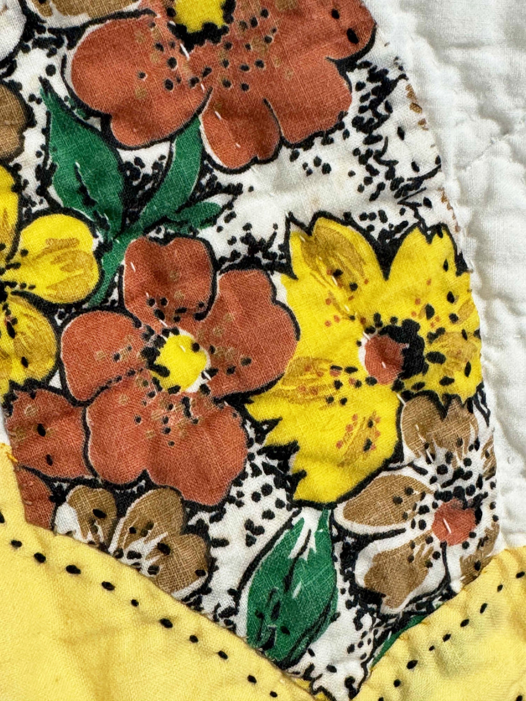 **SOLD Vintage Quilt Butterfly Applique on White  SOLD**
