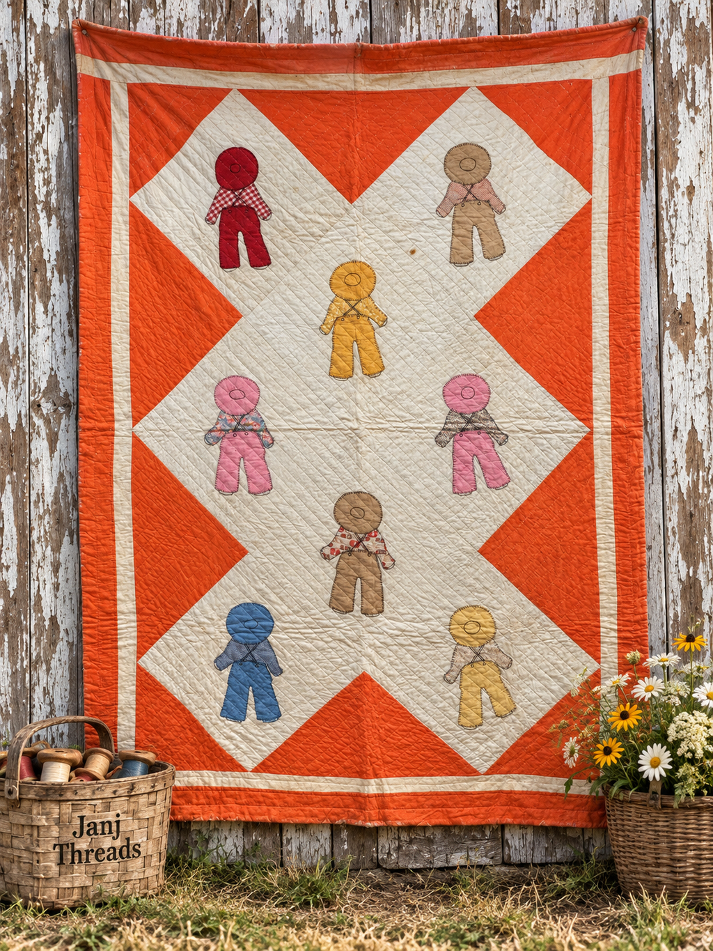 Vintage Quilt Overall Sam