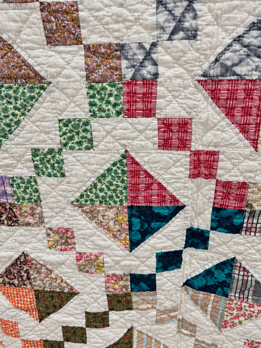 **SOLD Vintage Quilt Scrappy Jewel Box  SOLD**