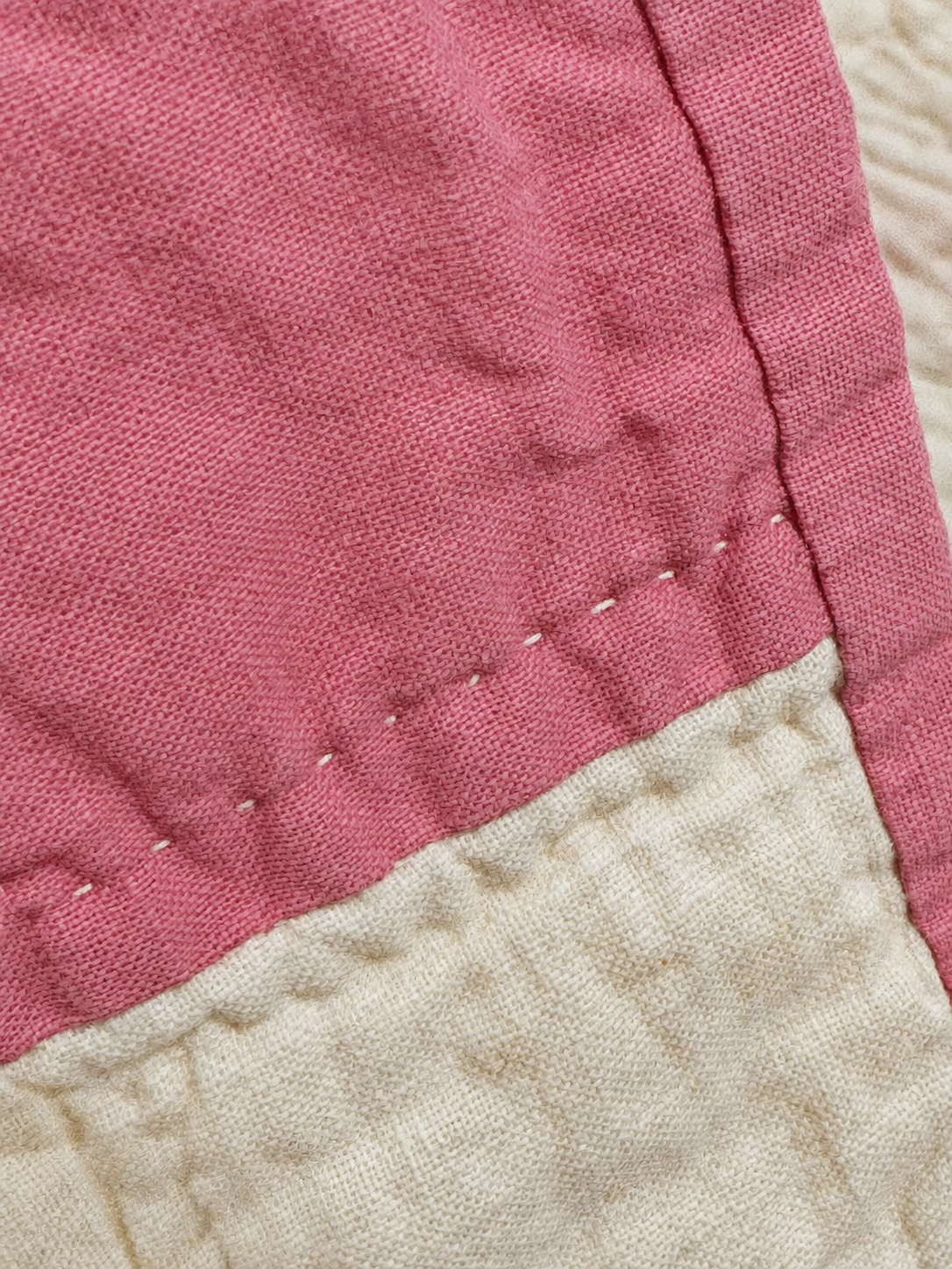 **SOLD Vintage Quilt Pink Jacob's Ladder SOLD**