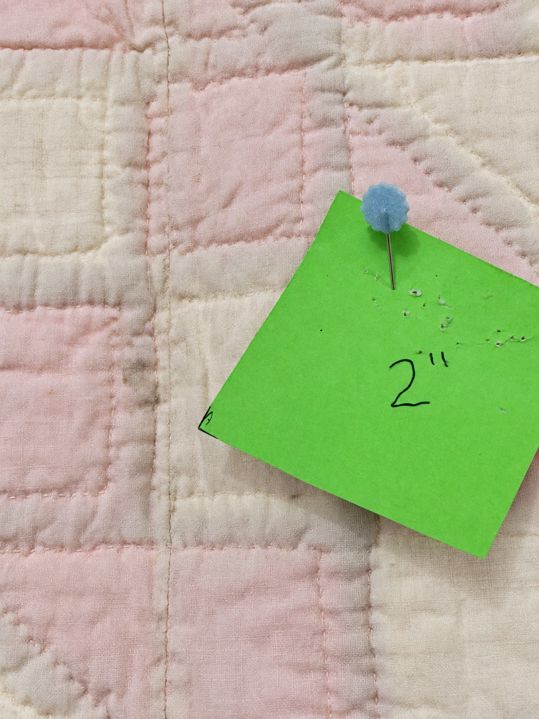 **SOLD Vintage Quilt Pink Jacob's Ladder SOLD**