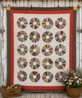 Vintage Feedsack Dresden Plate Cutter Quilt