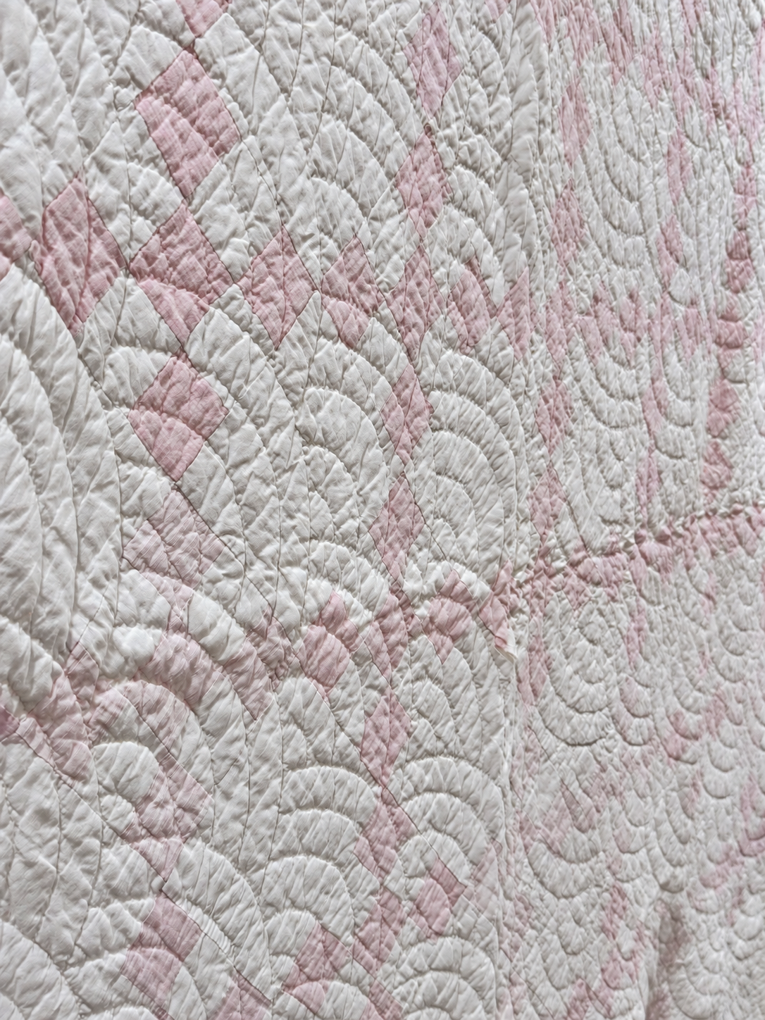 **SOLD Antique Quilt Pink Irish Chain SOLD**