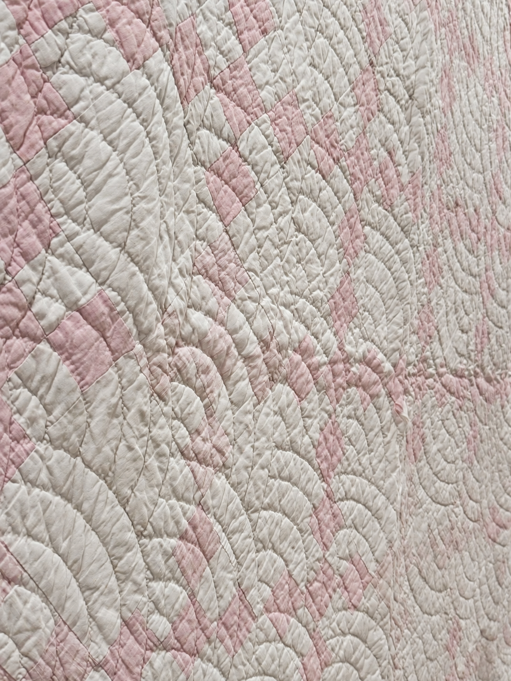 **SOLD Antique Quilt Pink Irish Chain SOLD**