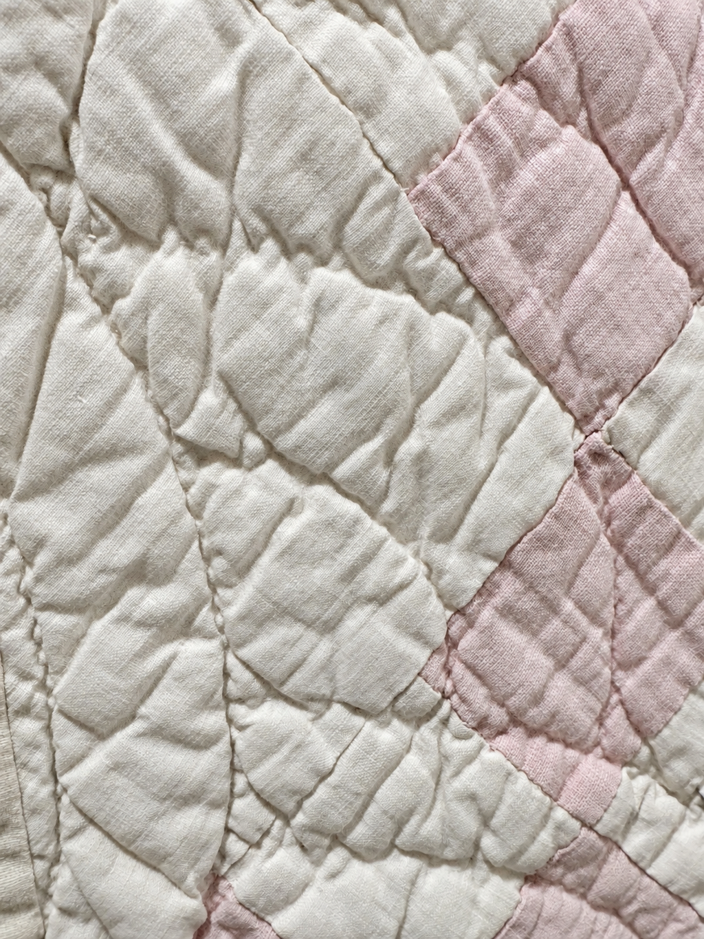 **SOLD Antique Quilt Pink Irish Chain SOLD**
