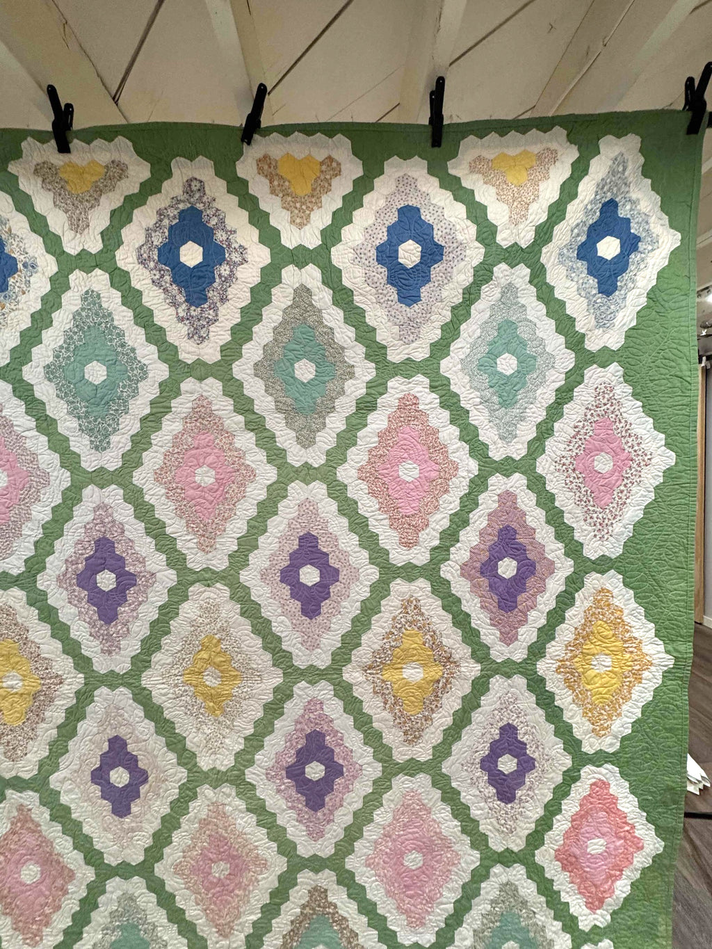 Vintage Quilt Martha Washington's Flower Garden