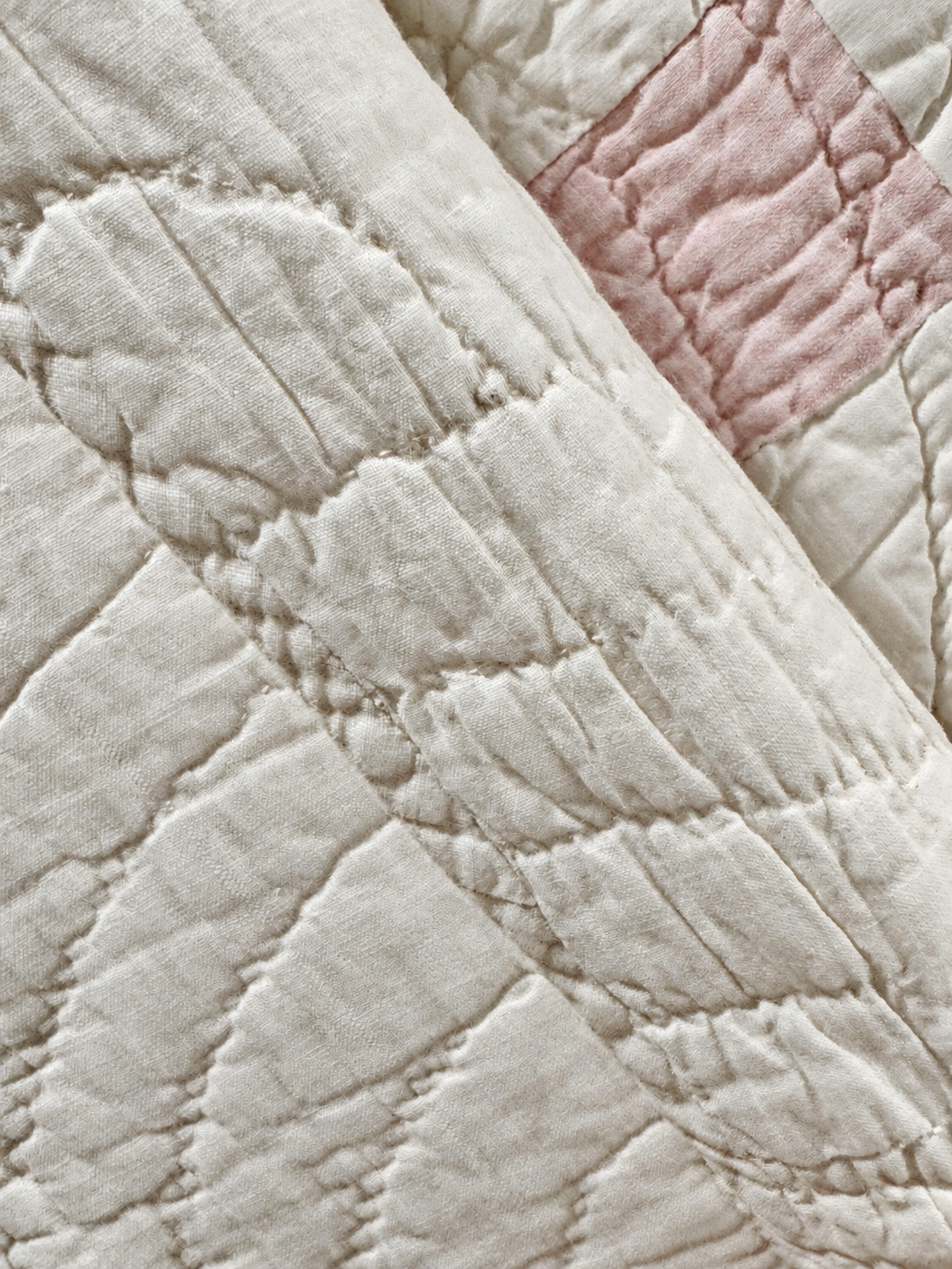 **SOLD Antique Quilt Pink Irish Chain SOLD**
