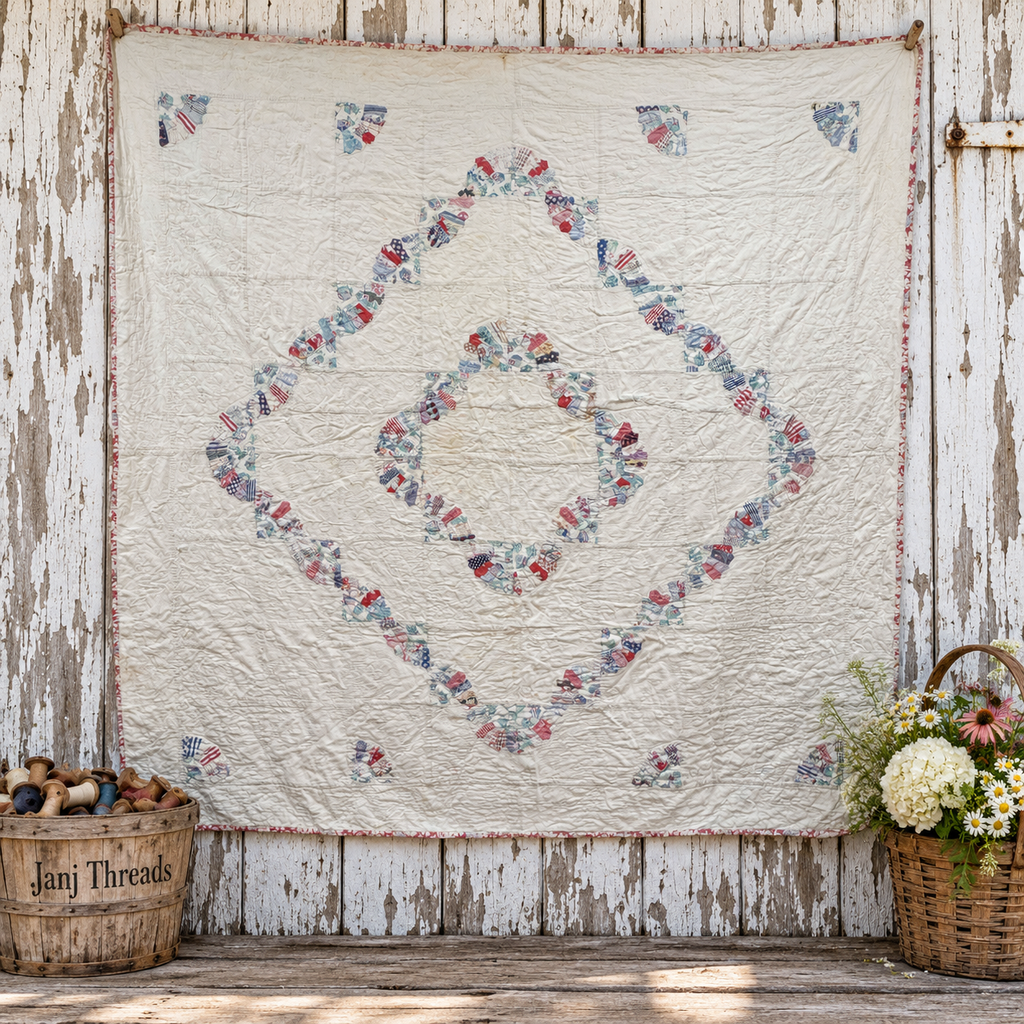 **SOLD Vintage Quilt Whirling Fan Variation SOLD**