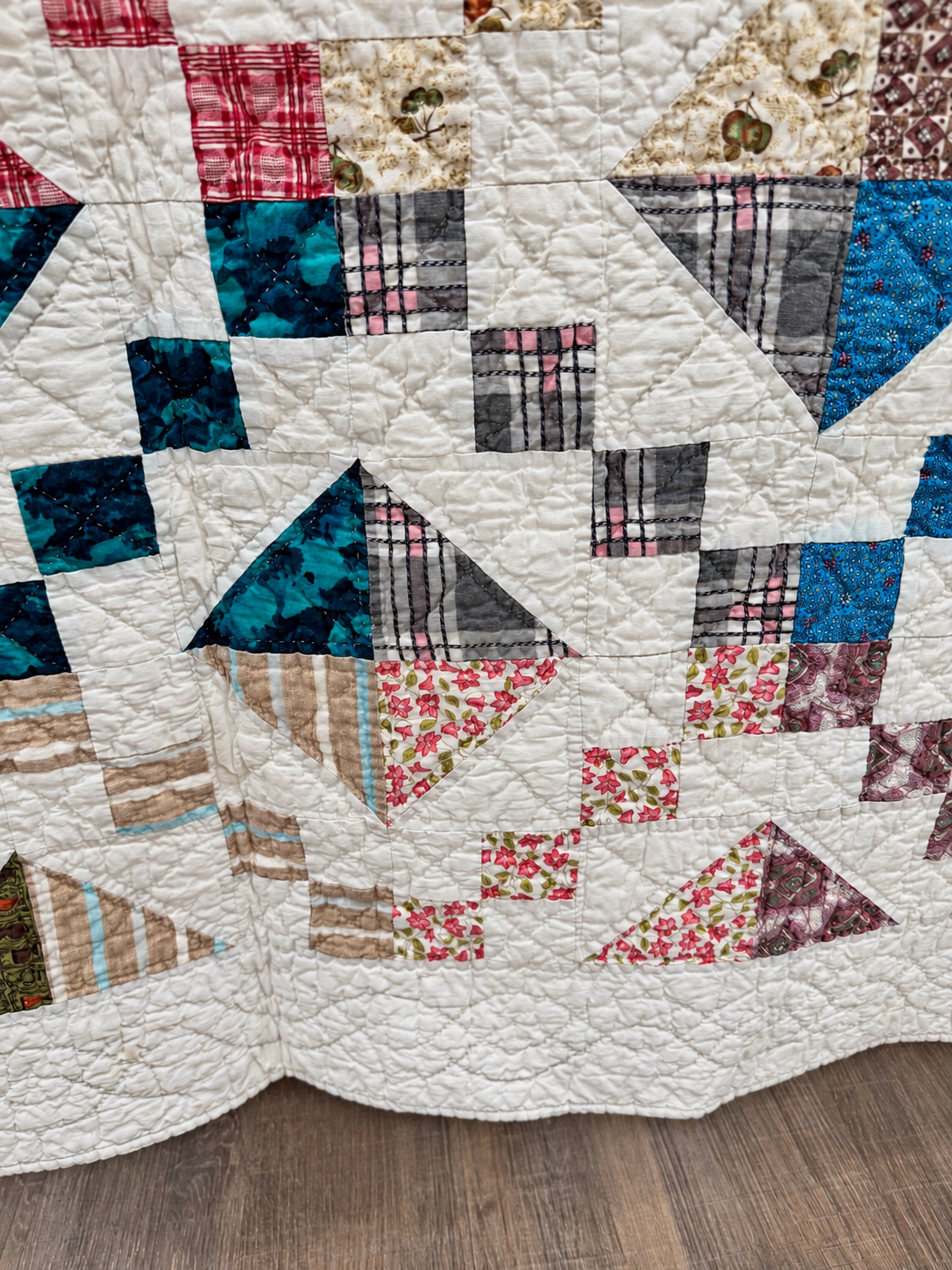 **SOLD Vintage Quilt Scrappy Jewel Box  SOLD**