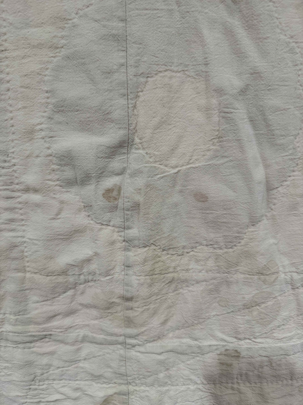 Vintage Quilt Calico Sash Dresden Plate Variation