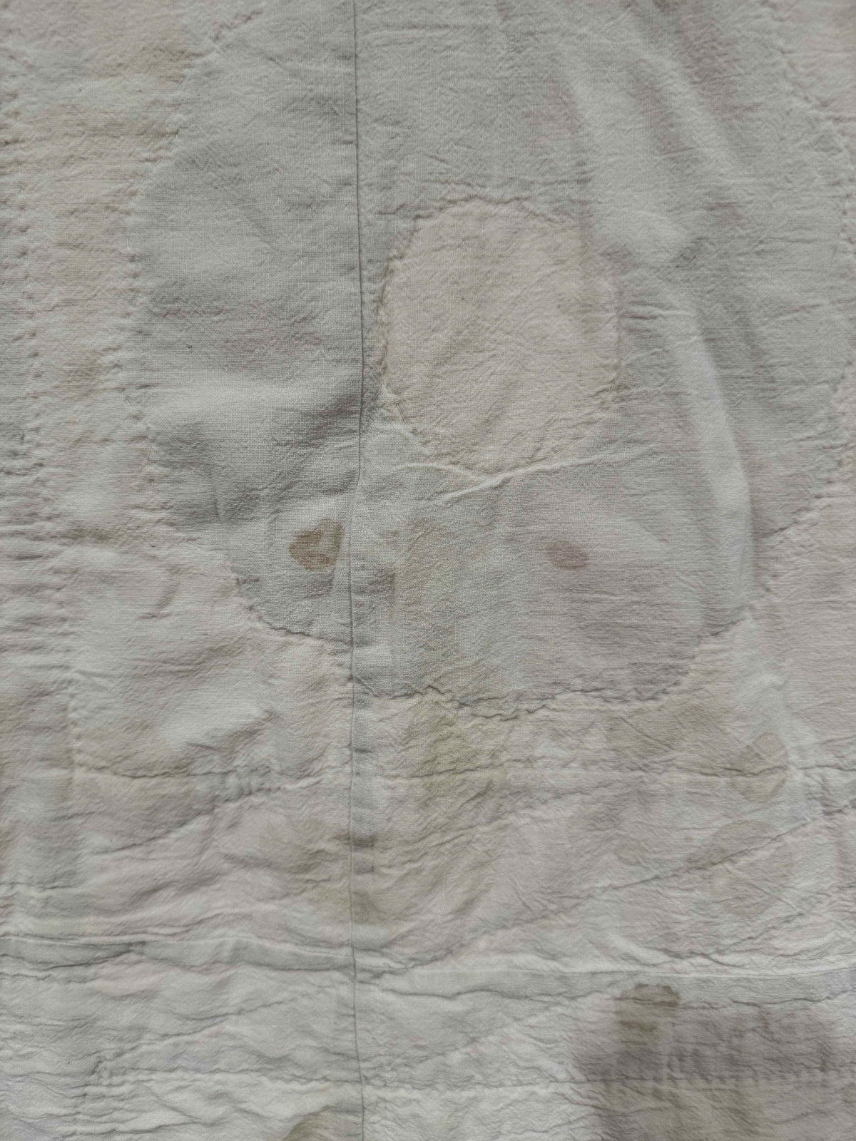 Vintage Quilt Calico Sash Dresden Plate Variation