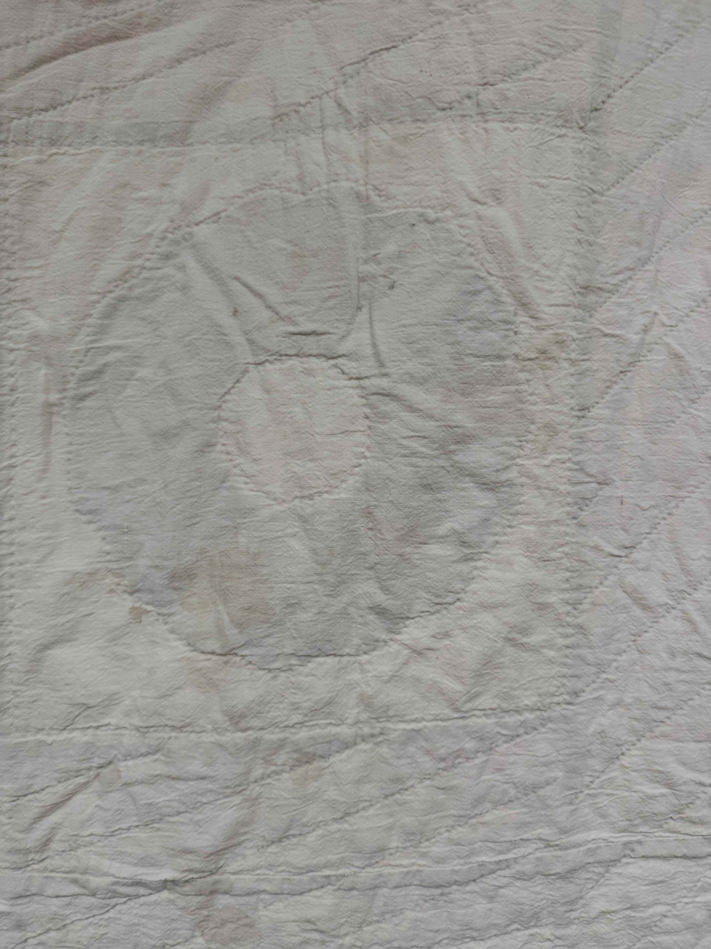 Vintage Quilt Calico Sash Dresden Plate Variation