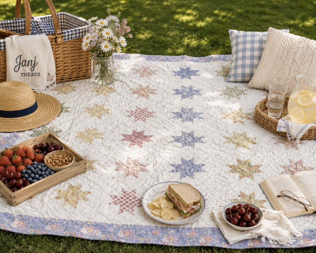 Vintage Ohio Star Variation Quilt