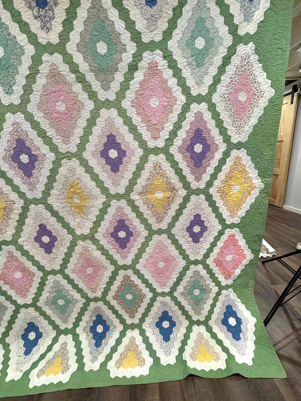 Vintage Quilt Martha Washington's Flower Garden