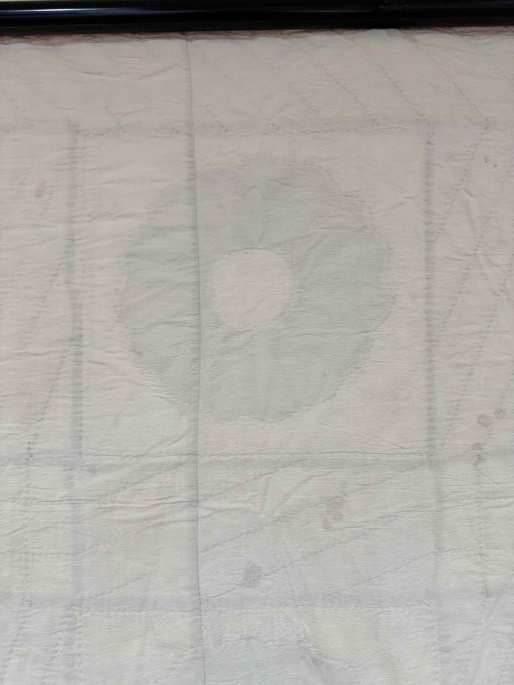Vintage Quilt Calico Sash Dresden Plate Variation