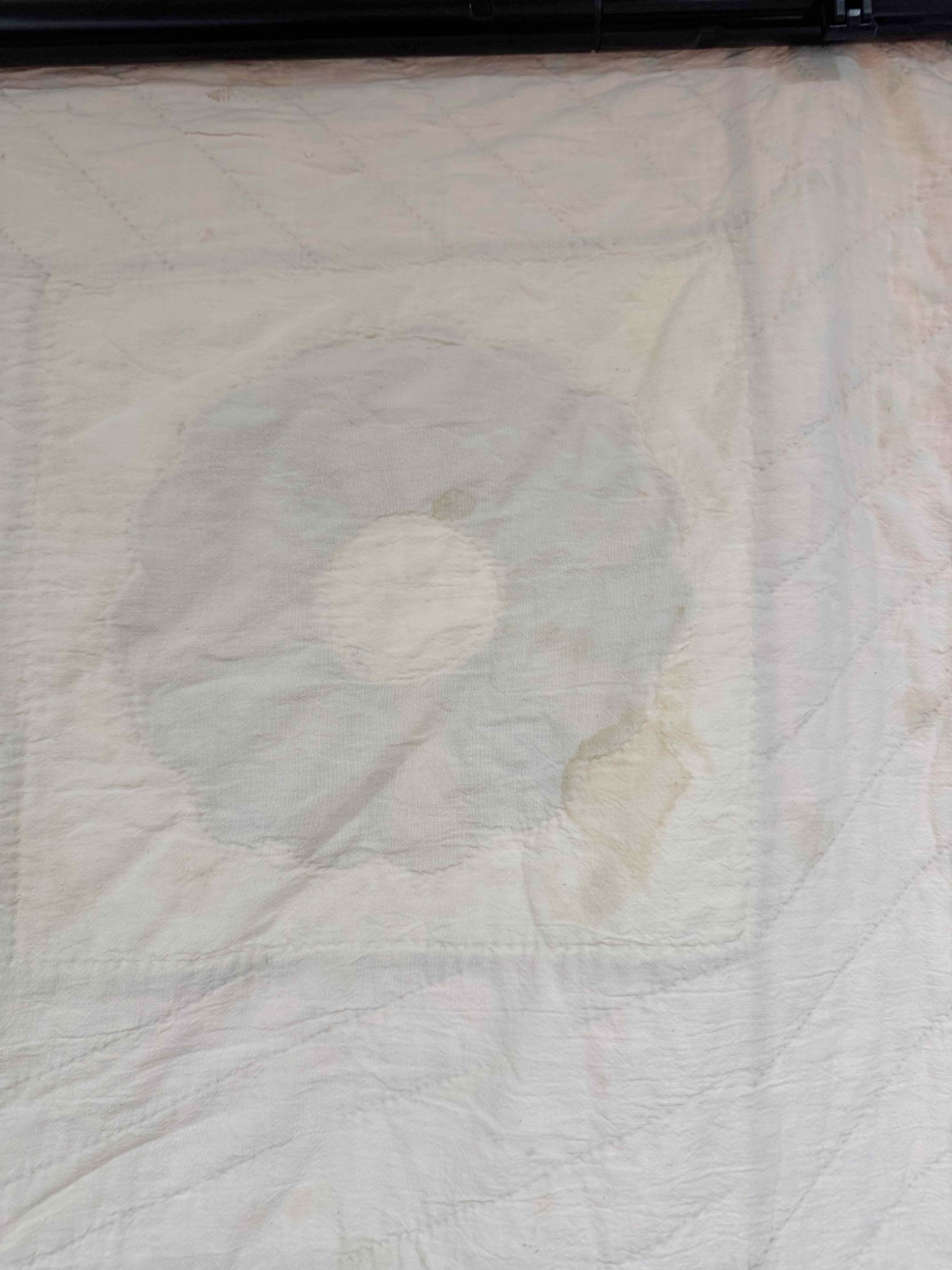 Vintage Quilt Calico Sash Dresden Plate Variation