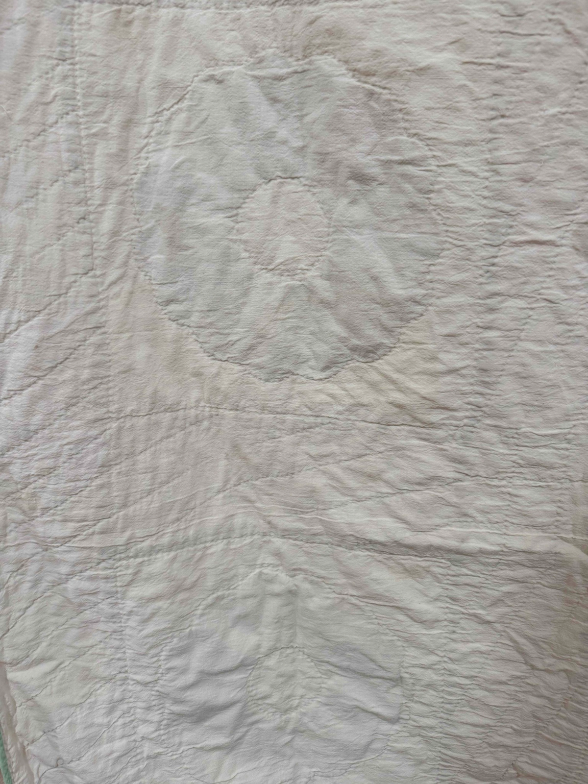 Vintage Quilt Calico Sash Dresden Plate Variation