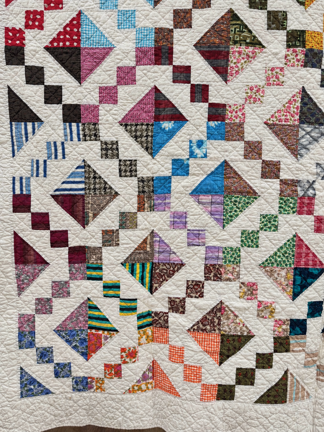 **SOLD Vintage Quilt Scrappy Jewel Box  SOLD**