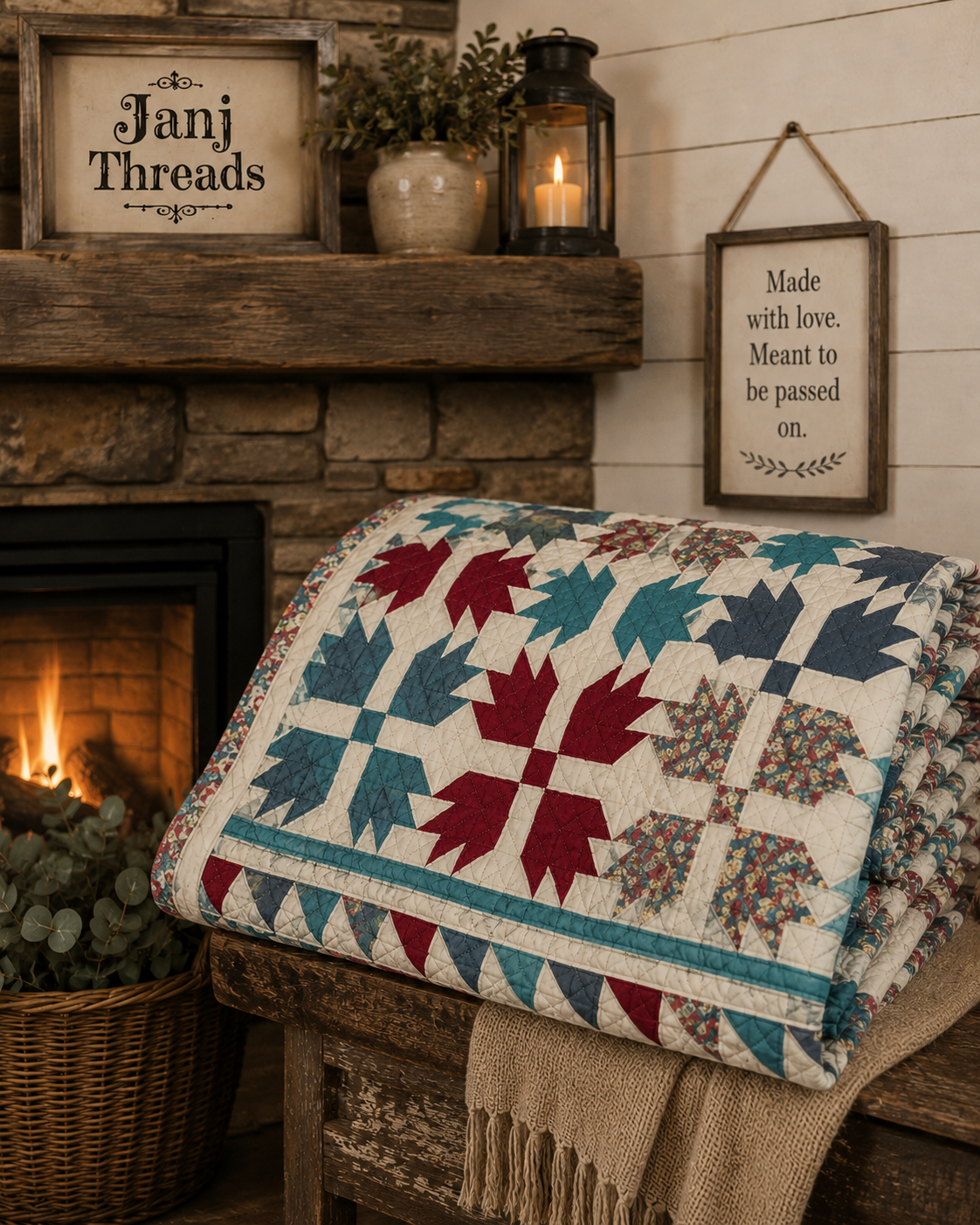 Vintage Bear's Paw Quilt