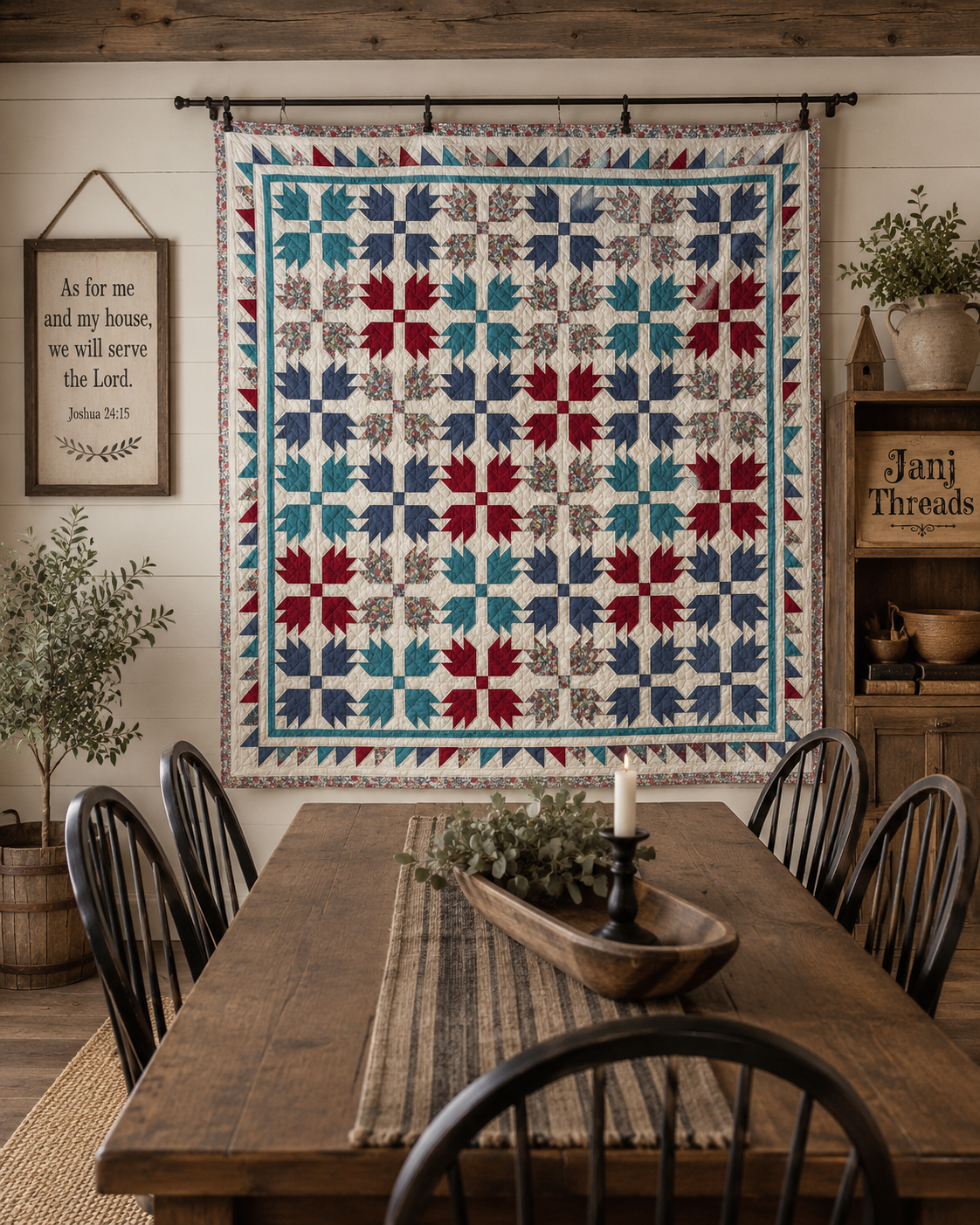 Vintage Bear's Paw Quilt