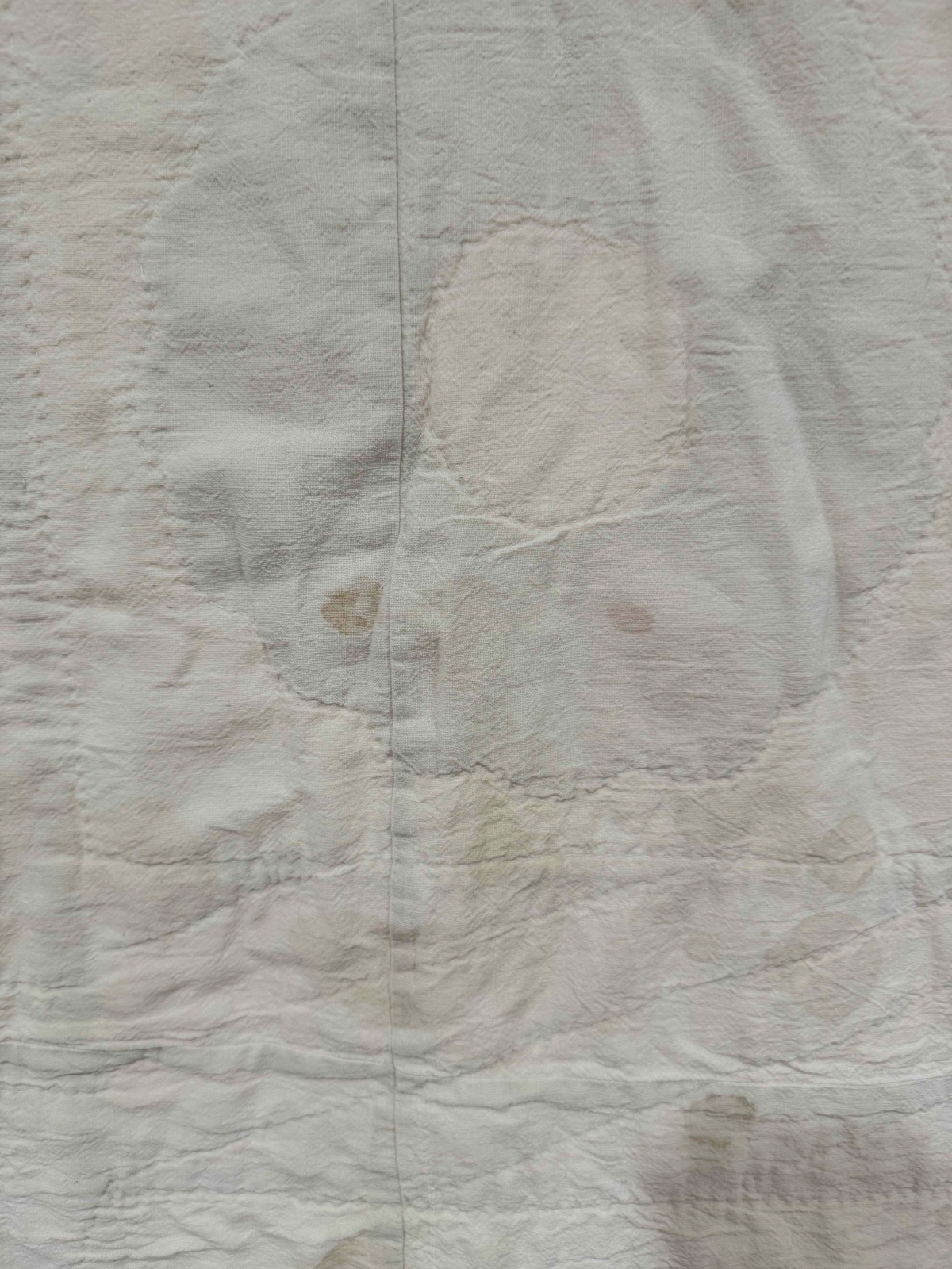 Vintage Quilt Calico Sash Dresden Plate Variation