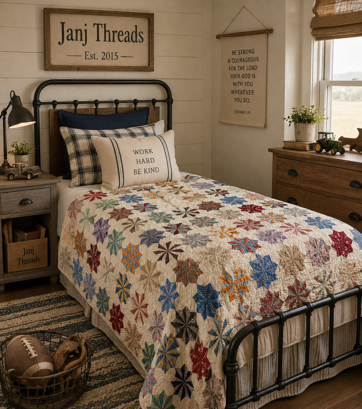 Vintage Eight Point Star Quilt