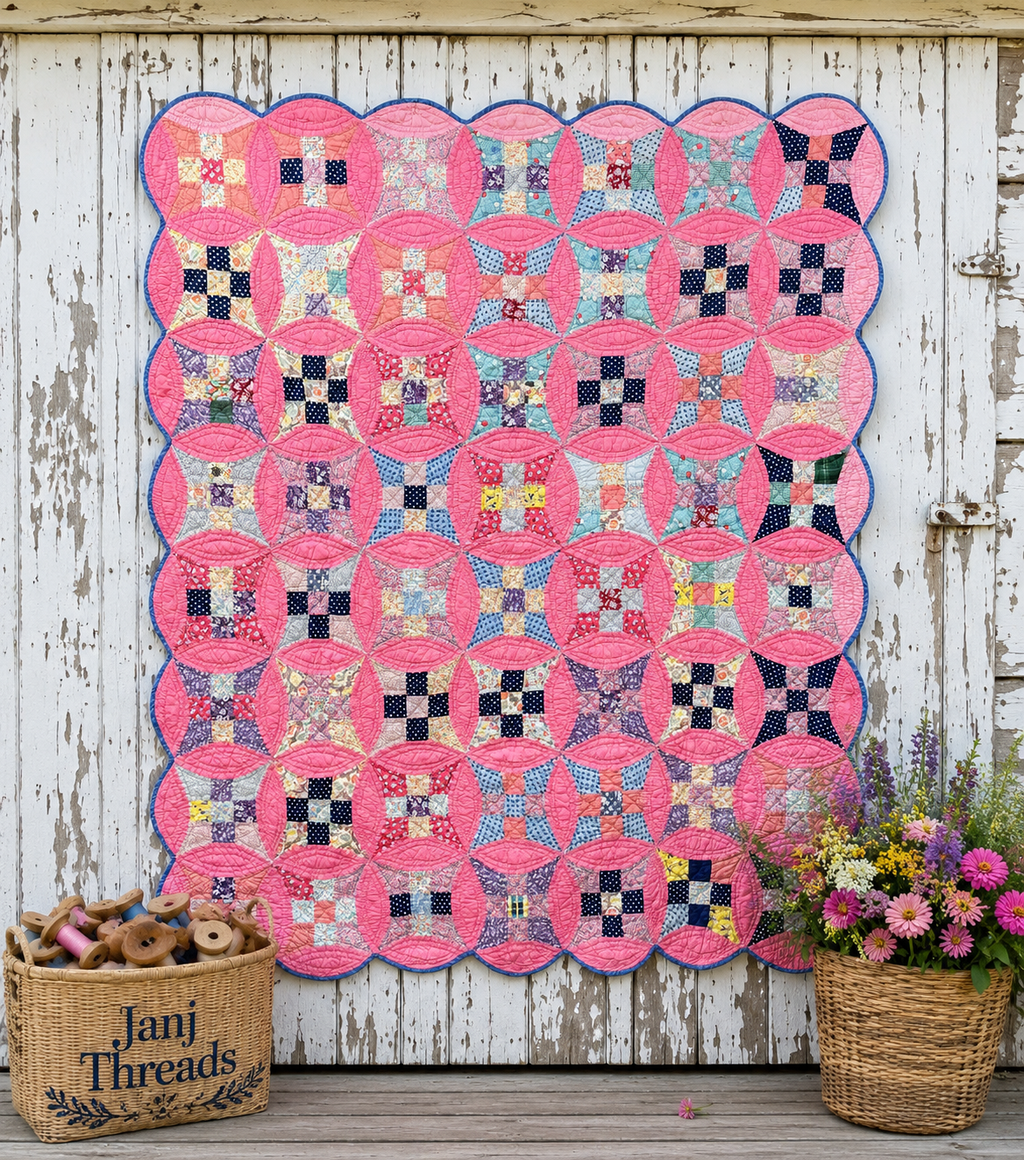 Vintage Glorified Nine Patch Quilt