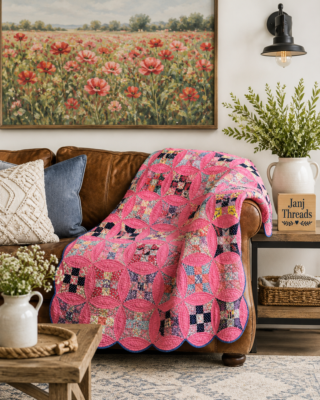 Vintage Glorified Nine Patch Quilt