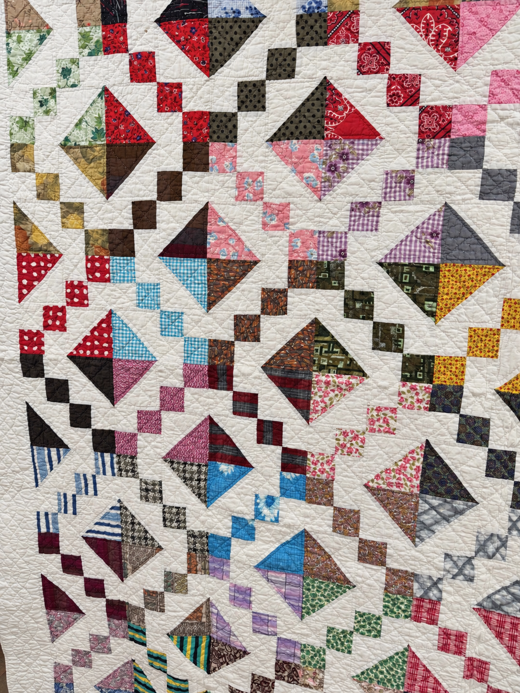 **SOLD Vintage Quilt Scrappy Jewel Box  SOLD**