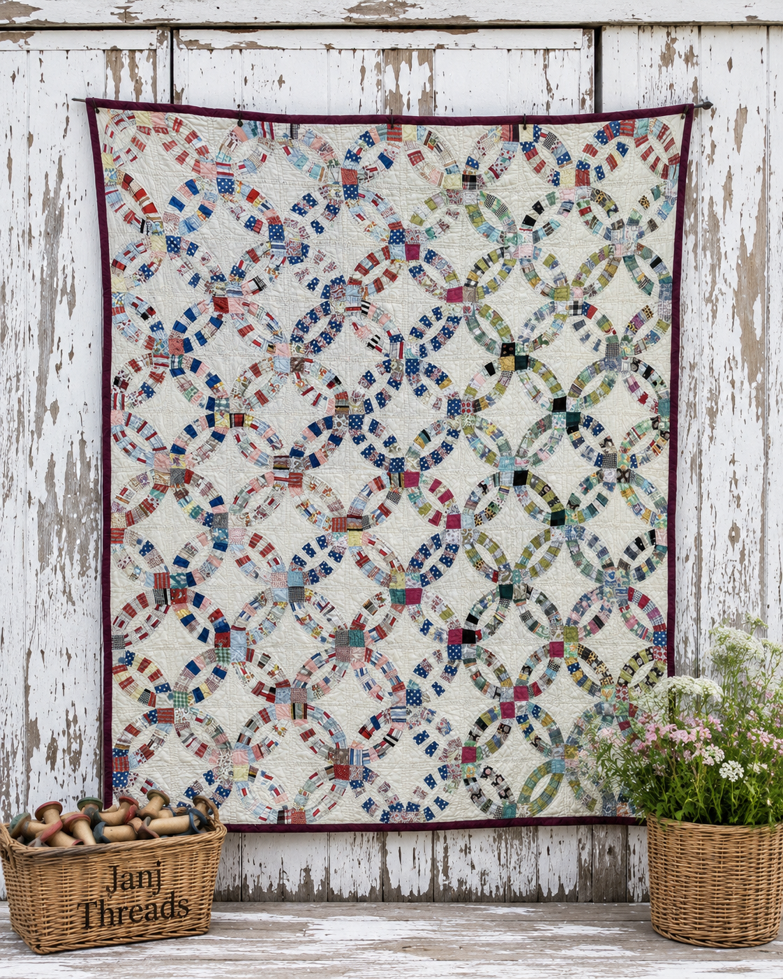 Double Wedding Ring Quilt