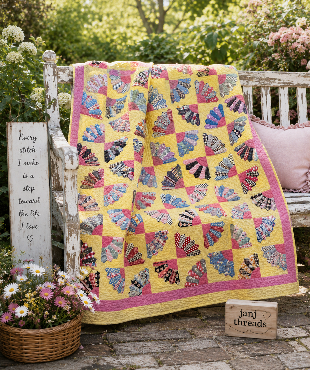 Vintage Grandmother's Fan QUilt