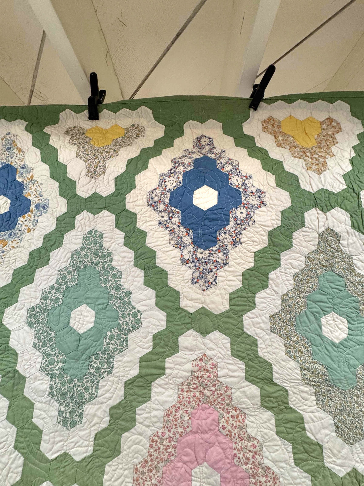 Vintage Quilt Martha Washington's Flower Garden
