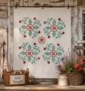 Vintage Cutter Quilt Mid Century Applique