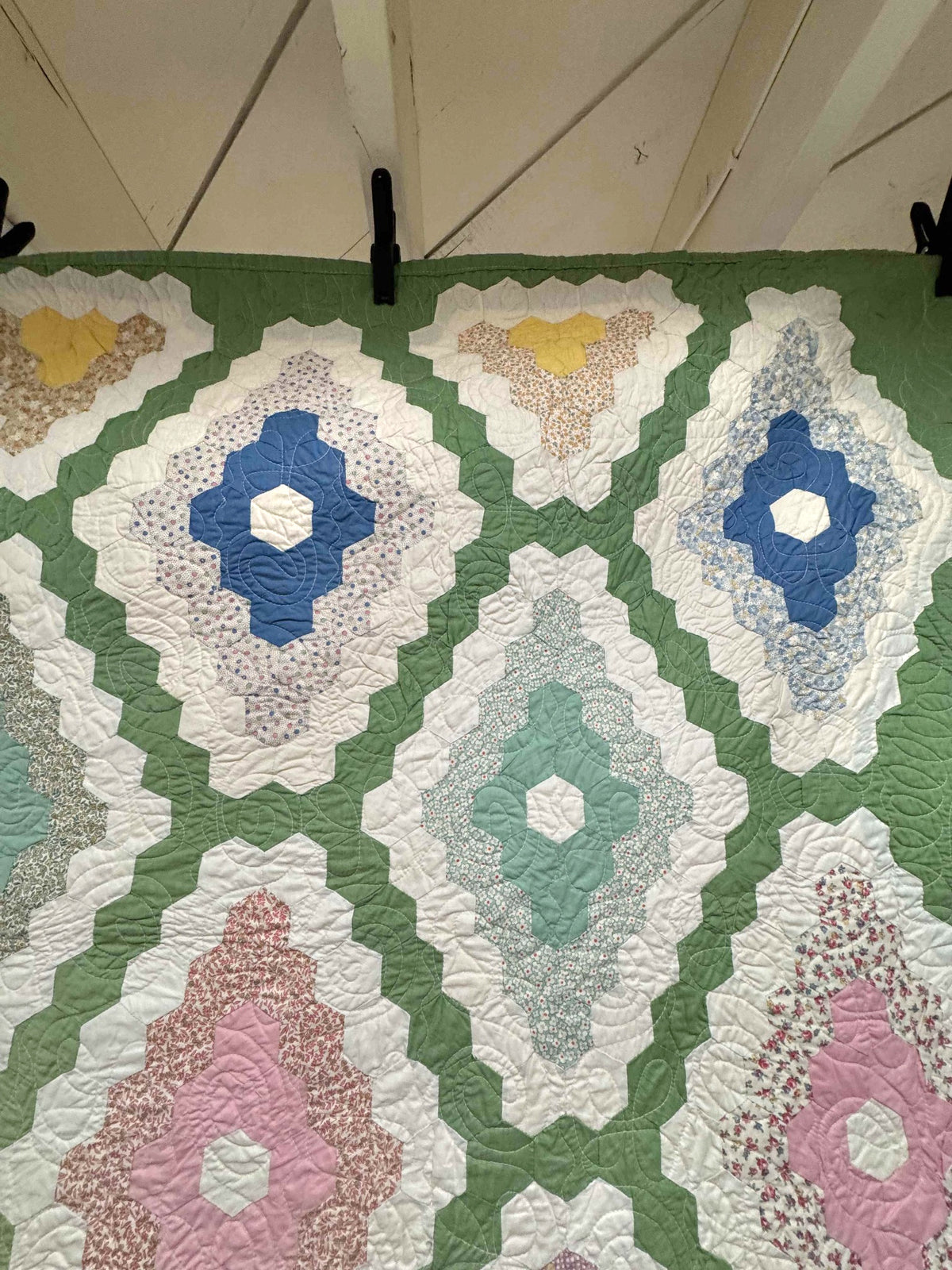 Vintage Quilt Martha Washington's Flower Garden