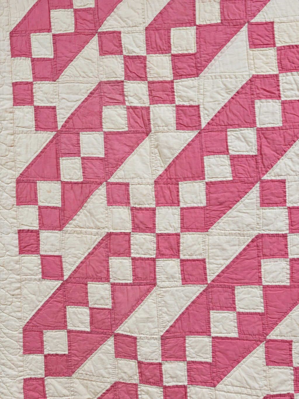 **SOLD Vintage Quilt Pink Jacob's Ladder SOLD**