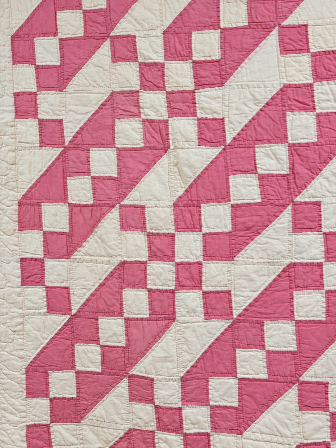 **SOLD Vintage Quilt Pink Jacob's Ladder SOLD**