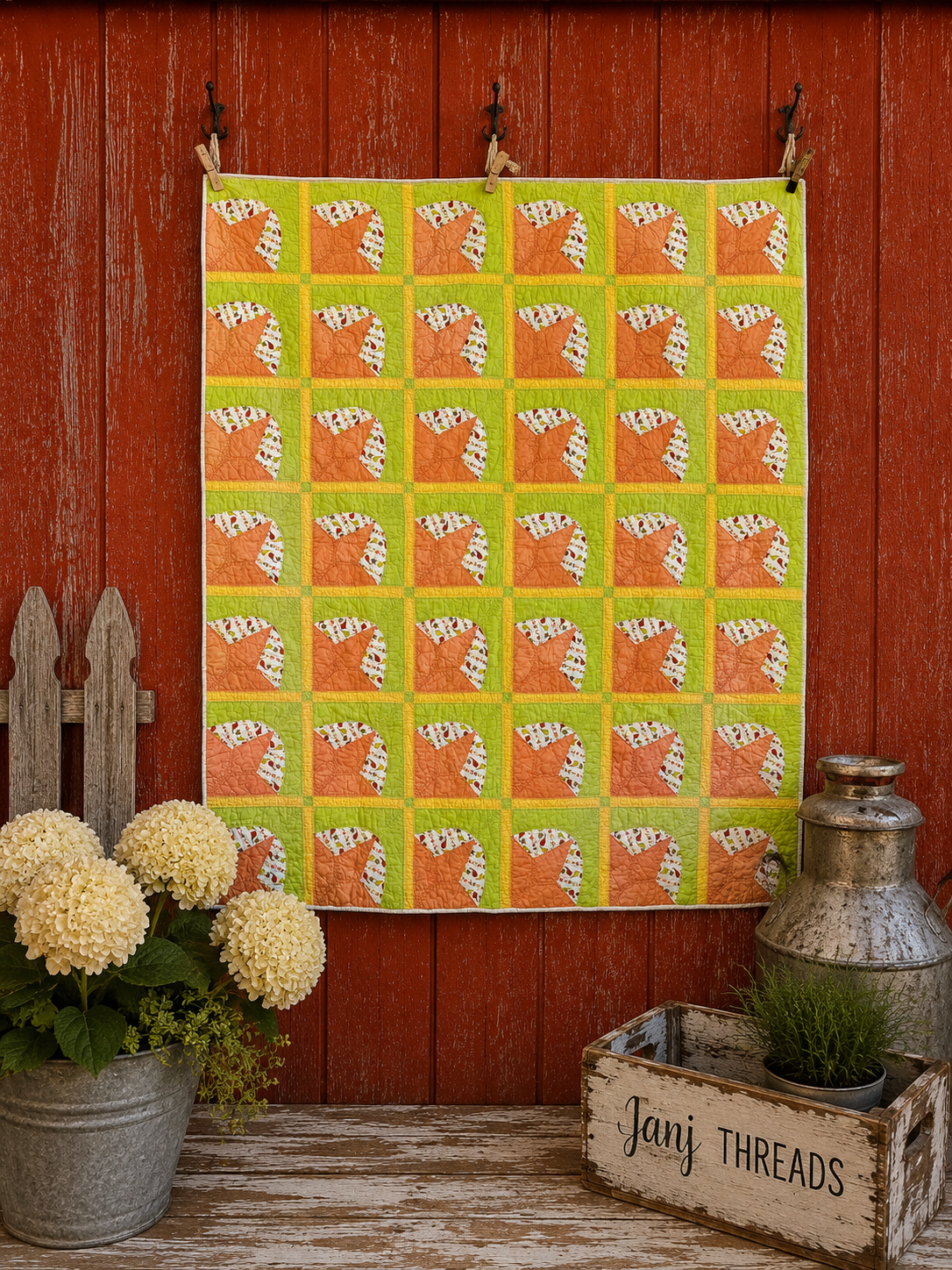 Vintage Orange Peel Quilt