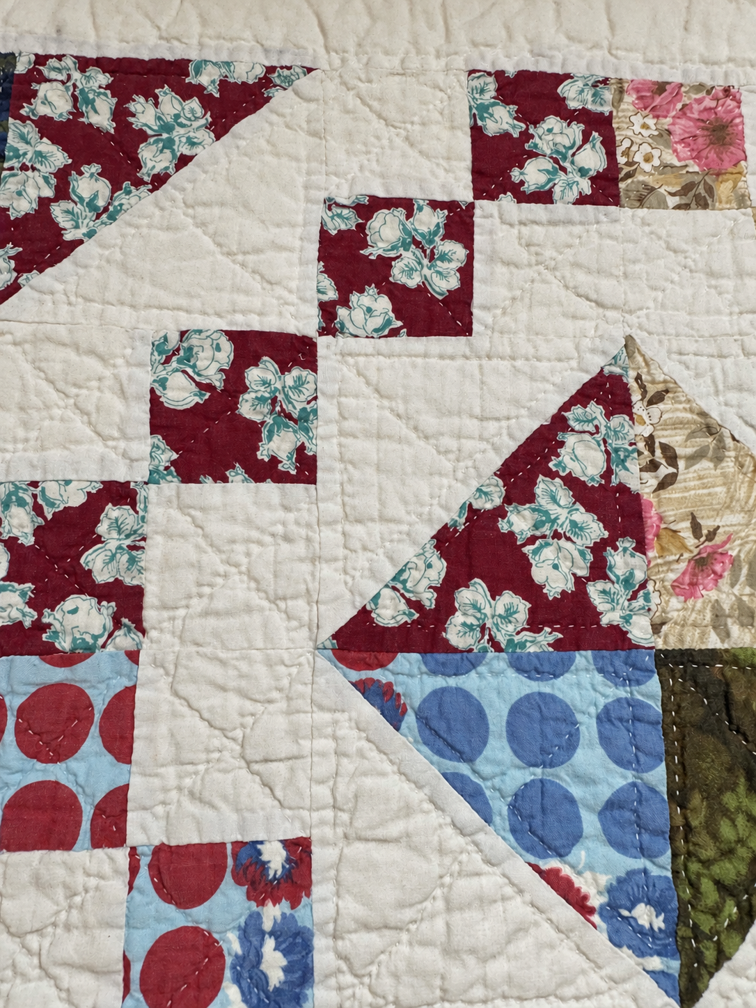 **SOLD Vintage Quilt Scrappy Jewel Box  SOLD**